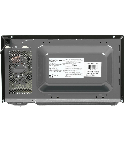 Микроволновая печь Haier HMB-DM208BA черный/серебристый, 20 л, 800 Вт, переключатели - кнопки, поворотный механизм