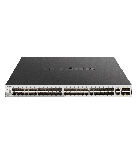 Коммутатор D-Link DGS-3130-54S/B1A, 48×1 Гбит/с SFP + 2×10 Гбит/с Base-T + 4×10 Гбит/с SFP+, управляемый