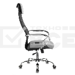 Кресло руководителя Бюрократ CH-608SL/BLACK TW-01 TW-11 черный, искусст.кожа/ткань, крестовина хром, спинка сетка, фото2