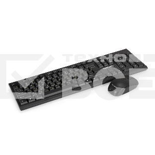Комплект беспроводной ExeGate Professional Standard Combo MK280 (клавиатура полноразмерная влагозащищенная 104кл. + мышь оптическая 1000dpi, 3 кнопки и колесо прокрутки; USB, радиоканал 2,4 ГГц, радиус действия до 10м, черный, Color Box)