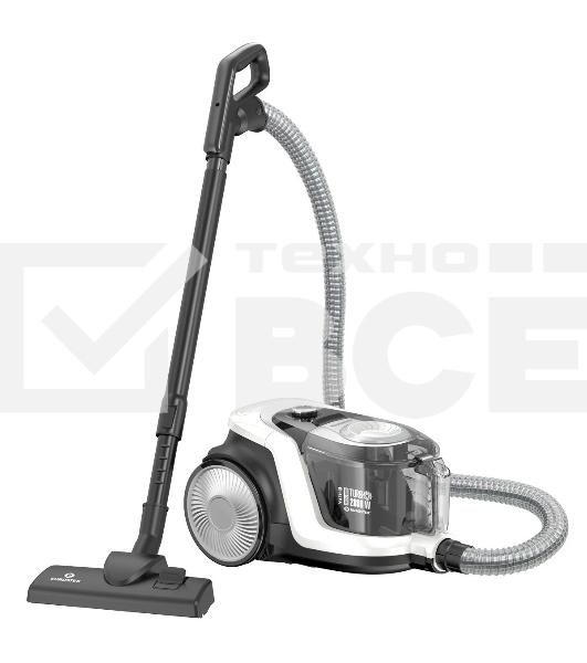 Пылесос Eurostek EVC-4516 серебристый, 500/2800 Вт, уборка сухая, пылесборник - контейнер, 3 л