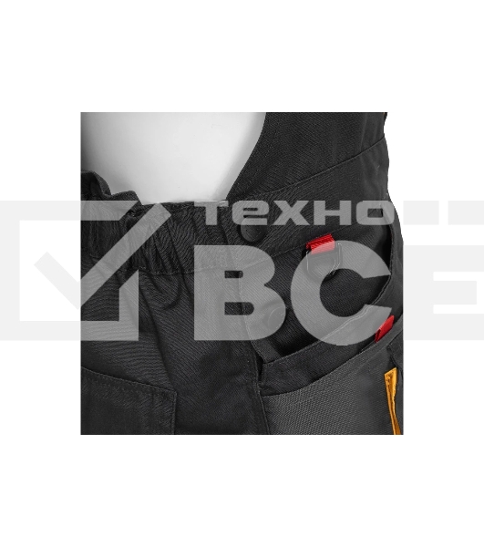 Полукомбинезон профессиональный рабочий Denzel 90391 65% полиэстер 35% хлопок, XXXL