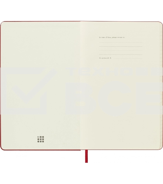 Еженедельник Moleskine ACADEMIC WKNT Large 130х210мм датир.18мес 208стр. красный