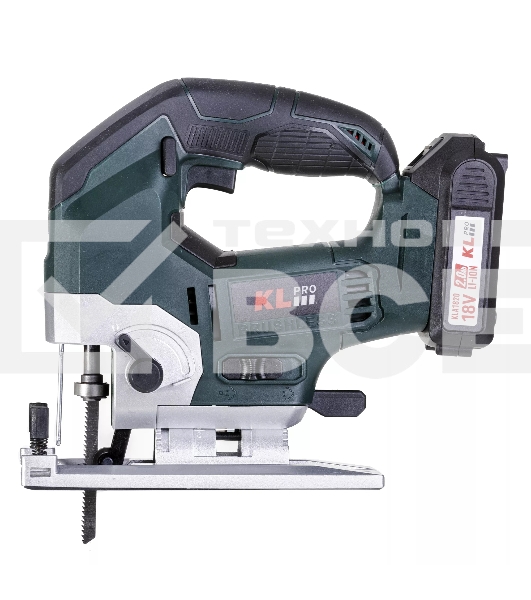 Лобзик электрический профессиональный бесщеточный KLPRO KLDT18B-20 (18В, Li-ion-2шт, 2.0А·ч, патрубок для пылесоса, полотна (дерево/металл, З/У, кейс)