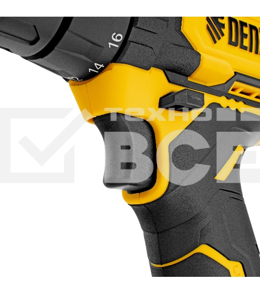 Дрель-шуруповерт аккумуляторная Denzel CDQ-20, 20В, 2 АКБ, Кейс