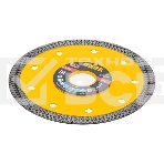 Диск алмазный отрезной Denzel 125 х 22,2мм, сплошной, супертонкий, горячий пресс, сухой/мокрый рез, фото4