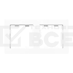 Рамка Эпика 2-местная, белая, пластик, фото4