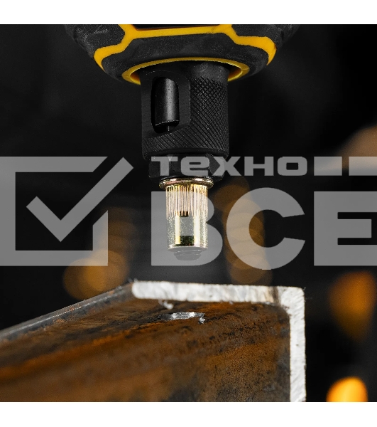 Заклепки резьбовые Denzel стальные, оцинкованные, М8, пластиковый кейс, 40 шт.