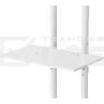 Стойка для телевизора Cactus CS-ST04 белый, 37'-70' макс. 68 кг, напольный, мобильный, фото2