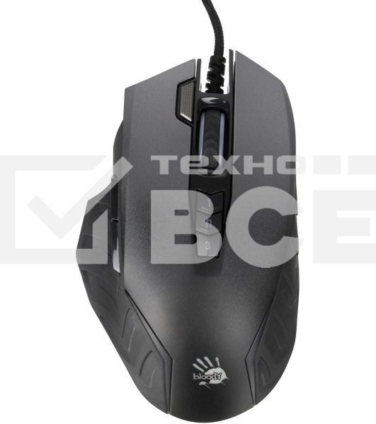 Мышь проводная A4Tech Bloody J95s серый, 8000 dpi, USB, кнопки - 9