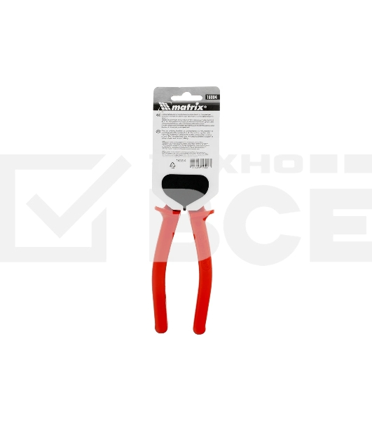 Плоскогубцы Matrix Econom 200 мм, шлифованные, пластмассовые рукоятки