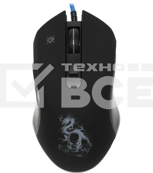 Мышь проводная Defender Sky Dragon GM-090L черный, 3200 dpi, USB, кнопки - 6