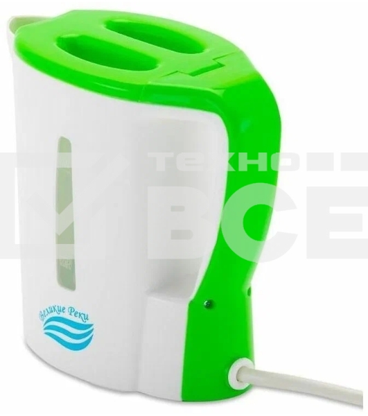 Чайник электрический Великие Реки Мая-1 бело-салатовый