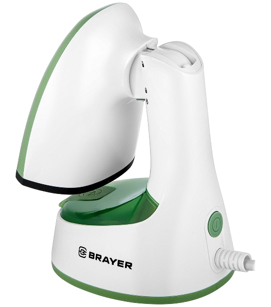Отпариватель BRAYER BR4128GN белый/зеленый, 1500 Вт, 20 г/мин, 120 мл