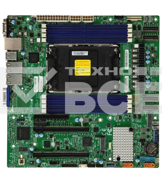 Материнская плата Supermicro X13SEM-F-B, 1xLGA-4677, OEM Intel Xeon SP gen 4, Intel C741, 8x DDR5 4800/4400/4000 MHz. 2x1Gbe Base-T i350+1xMgmt LAN, 10xSATA3, 2xSATA-DOM, 5xUSB 3.2, 2xPCI-Ex16+1xPCI-E x8+4xMCIO x8, 2xM.2, mATX