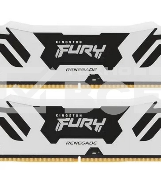 Оперативная память Kingston Fury Renegade, DDR5, 96GB (2x48GB), 6000MHz, CL32, с радиаторами, cеребристый/черный