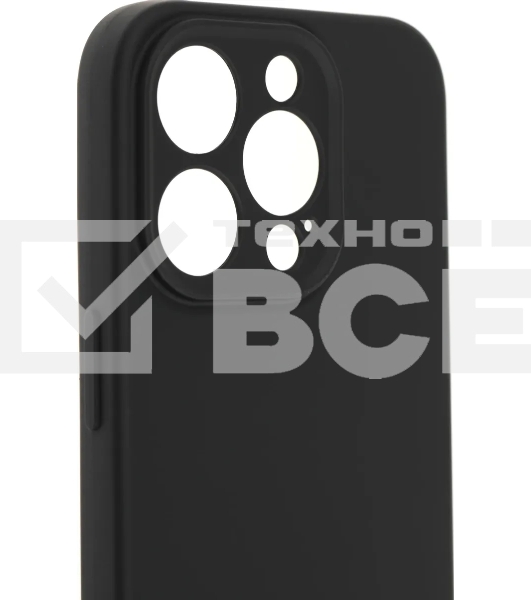 Чехол (клип-кейс) BoraSCO для Apple iPhone 15 Pro черный (72429)