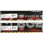 Оперативная память AMD Radeon R9, DDR4, 16GB (2x8GB), 3200MHz, CL16, DIMM, с радиатором, черный, фото2