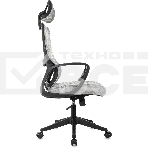 Кресло руководителя Бюрократ Wise серый, сетка/ткань, с подголов. крестов. пластик, фото17