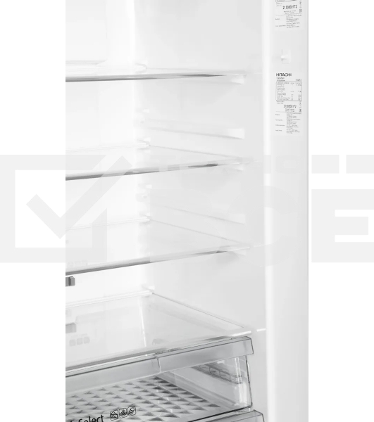 Холодильник Hitachi R-W660PUC7 GGR серый двухкамерный 396/144л морозилка сверху No Frost, Side by Side