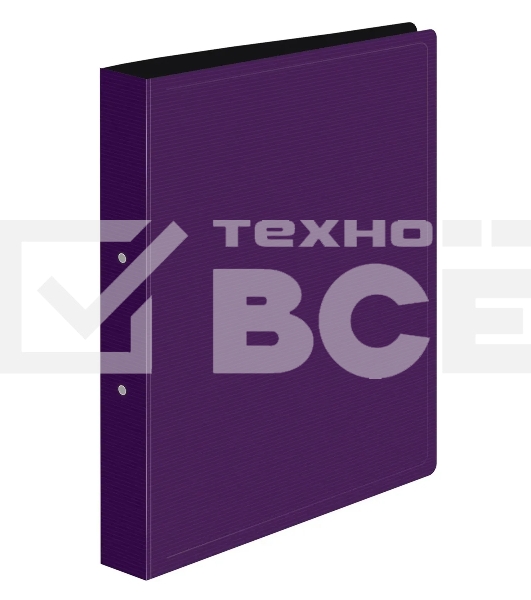 Папка на 2-х кольцах Бюрократ DeLuxe DL0740/2BBERRY A4 пластик 0.7мм кор.32мм черничный