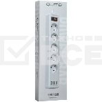 Сетевой фильтр QUMO Power Bar  5SP4U (P-0005), белый, фото2