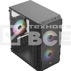 Компьютерный корпус AeroCool / Formula Air Mesh G4 черный без БП mATX 1x120mm 1xUSB2.0 1xUSB3.0 audio, фото2