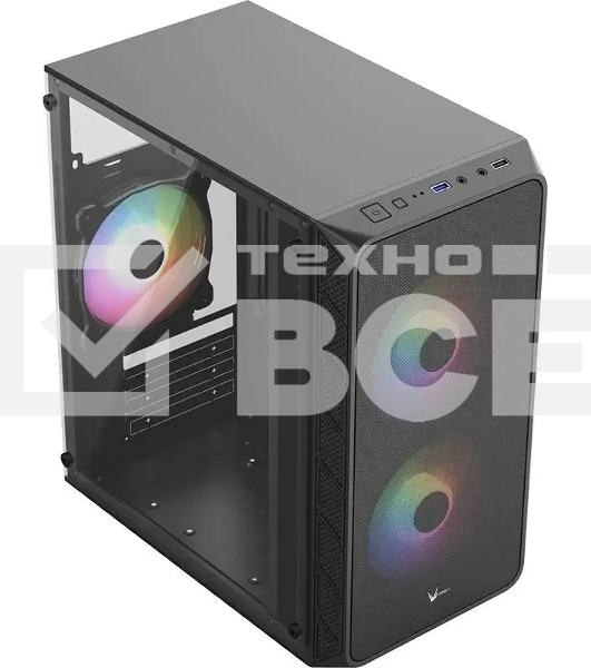 Компьютерный корпус AeroCool / Formula Air Mesh G4 черный без БП mATX 1x120mm 1xUSB2.0 1xUSB3.0 audio
