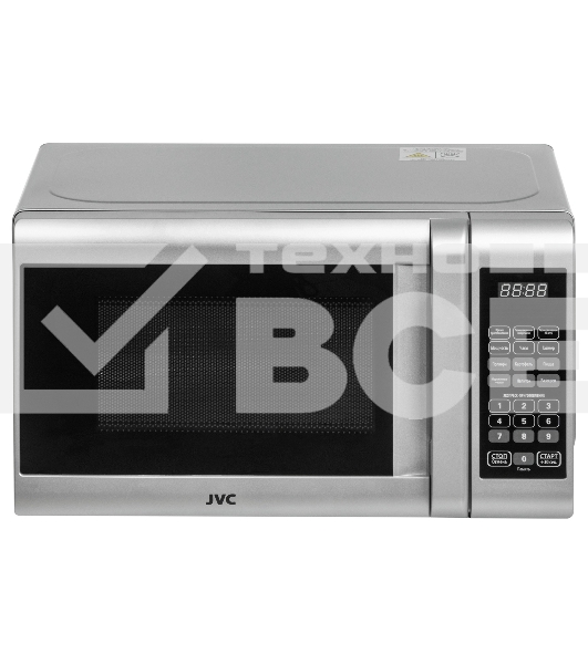 Микроволновая печь JVC JK-MW382S серебристый, 20 л, 700 Вт, переключатели - сенсор