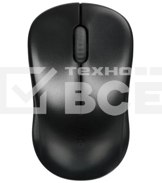 Мышь беспроводная Rapoo M160 Silent черный, 1300 dpi, радиоканал, Bluetooth, USB, кнопки - 3