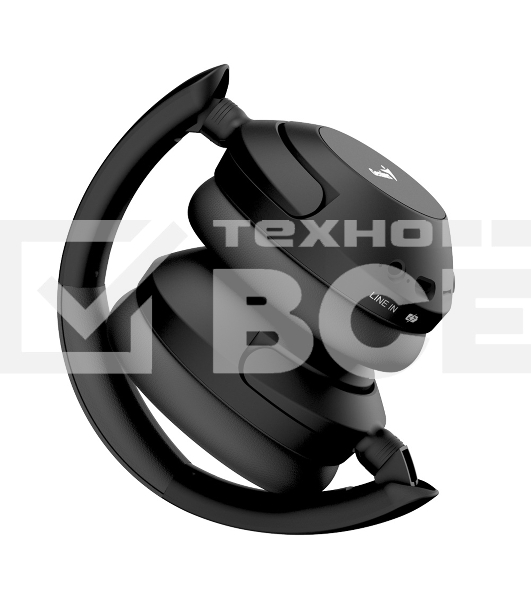Наушники Genius HS-810BT, подключение Bluetooth, 3.5мм, зарядка Type-C, время работы до 8 часов, размеры 175 x 185.4x 84.7мм. Цвет черный