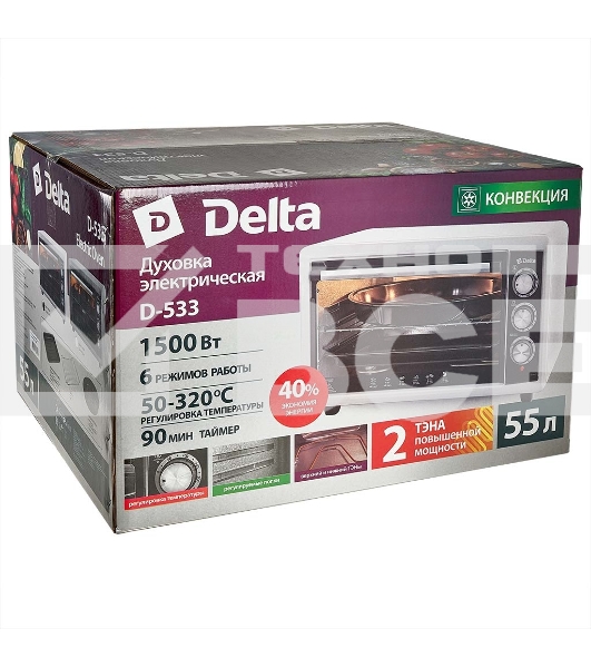 Мини-печь DELTA D-533 белая