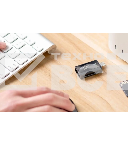 Внешний SSD ADATA SC730, 512 Gb, USB 3.2 Gen 2 Type-A/Type-C, R/W 600/600, черный