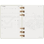 Еженедельник Moleskine ACADEMIC SPIRAL DHSPK5212AMWH3 Large 150х210мм 200 стр. кремовые страницы спираль киви, фото5