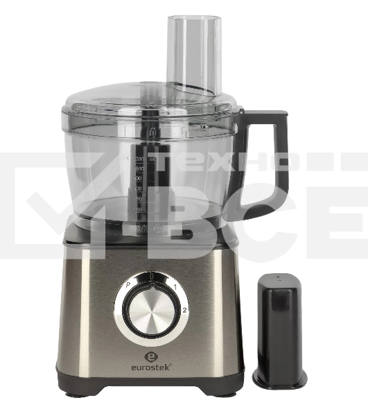 Кухонный комбайн Eurostek EFP-2059 Максимальная мощность 800Вт; металлический корпус, 2скорости + режим ''Pulse''