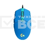 Мышь проводная Logitech G102 LIGHTSYNC синий, 8000 dpi, USB, кнопки - 6, фото4