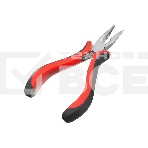 Длинногубцы Matrix mini 130 мм Ni прямые, авторазжим, двухкомпонентные рукоятки, фото 1