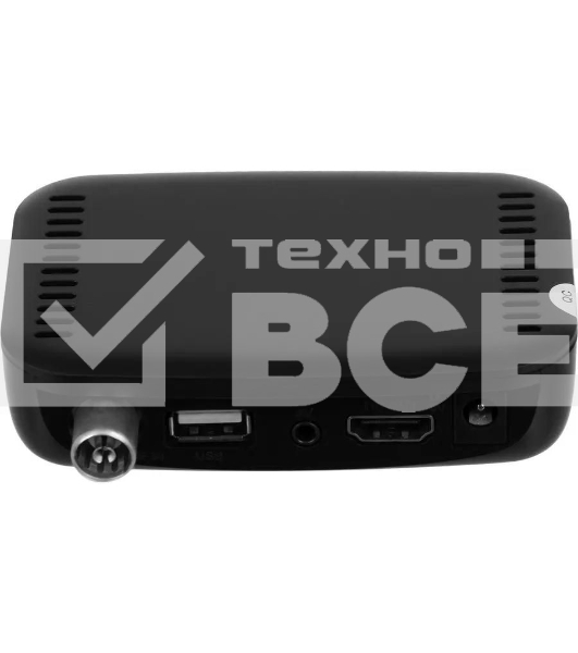 Приставка для цифрового ТВ Hyundai H-DVB460 черный, DVB-T2, DVB-T, DVB-C, HDMI, USB 2.0 х2