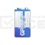 Солевая батарейка GP PowerPlus 9V Крона - 1 шт. в пленке, фото 1