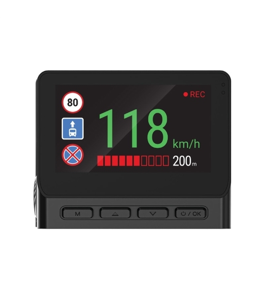 Видеорегистратор Navitel RS984 GPS, 3840x2160, 3', с камерой заднего вида, GPS, Wi-Fi, G-сенсор, датчик движения, GPS-информатор