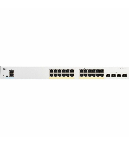 Коммутатор Cisco Catalyst C1200-24P-4G, 24×1 Гбит/с + 4×1 Гбит/с SFP+