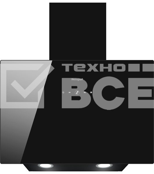Вытяжка наклонная Weissgauff Tau 60 TC BL
