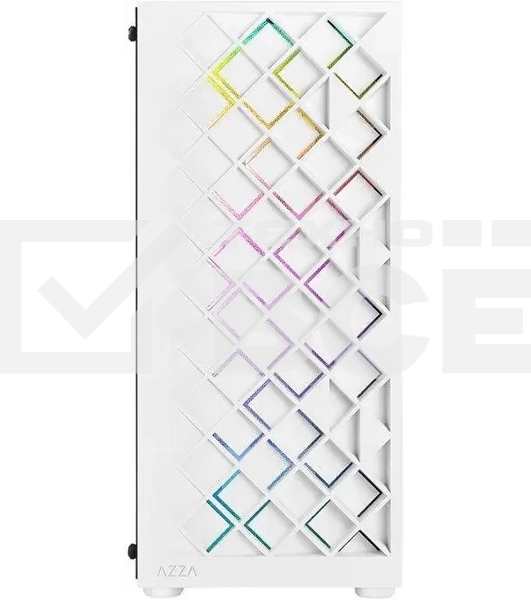 Компьютерный корпус Azza Spectra белый без БП ATX 7x120мм 2x140мм 2xUSB 2.0 1xUSB 3.0 audio bott PSU