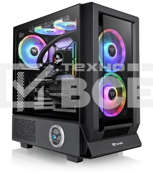 Компьютерный корпус Thermaltake Ceres 350 MX черный без БП E-ATX 2x140mm 2xUSB3.0 audio bott PSU