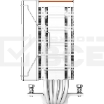 Устройство охлаждения (кулер) PcCooler RZ500 Soc-AM5/AM4/1200/1700/1851 белый 4-pin 32dB Al+Cu 250W Ret (RZ500-WHNWNX-GL), фото5