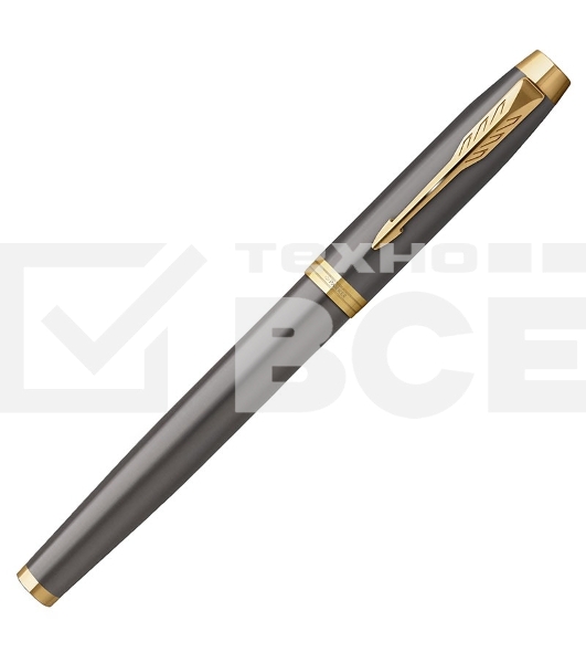 Ручка роллер Parker IM Premium Grey Core GT (2213778) F черн. черн. подар.кор.