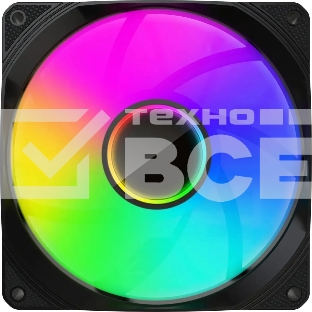 Вентилятор для корпуса Bloody BD-CF120ARGB1 ARGB черный, 120 мм, 1600 об/мин, 26 дБ, 4 pin
