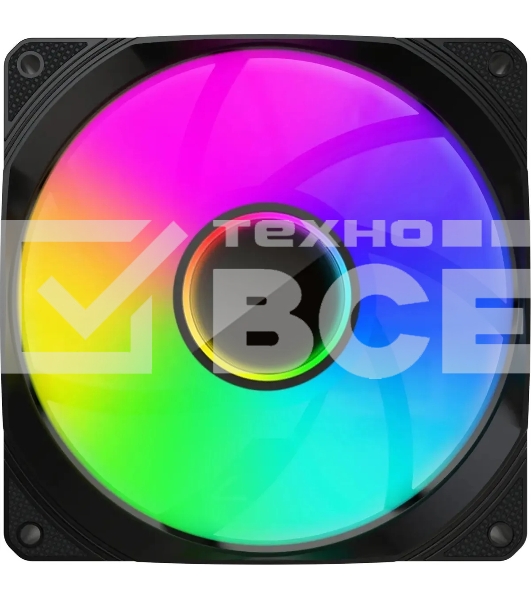 Вентилятор для корпуса Bloody BD-CF120ARGB1 ARGB черный, 120 мм, 1600 об/мин, 26 дБ, 4 pin