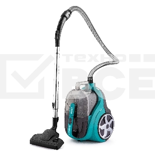 Пылесос Kraft KF-KVC2106 зеленый/черный, 380/2100 Вт, уборка сухая, пылесборник контейнер, 2.5 л
