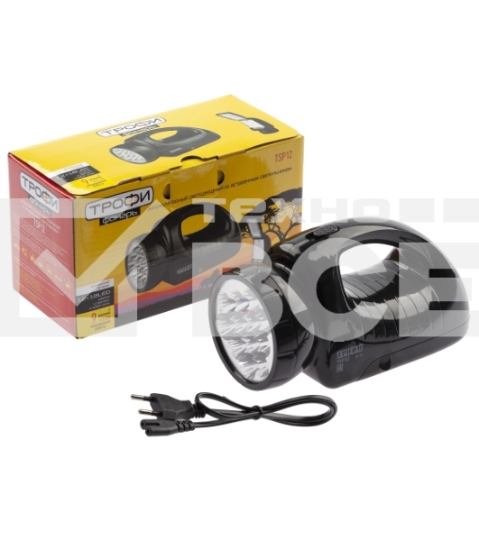 Фонарь светодиодный Трофи TSP12 кемпинговый походный ударопрочный, 150 LED, 2 режима, встроенный светильник